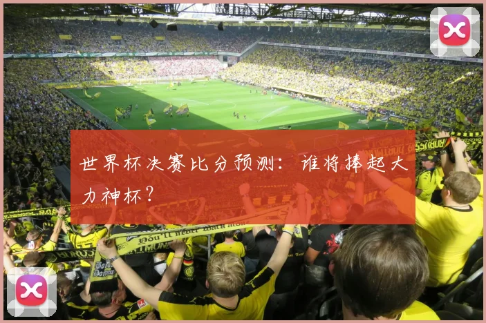 世界杯决赛比分预测：谁将捧起大力神杯？